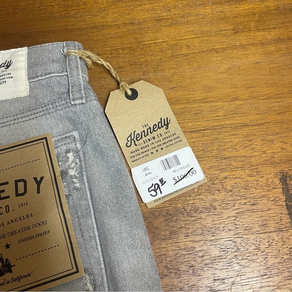 Kennedy Denim Co Company Men’s Selvedge Jeans in Gray T-15 - Picture 2 of 12